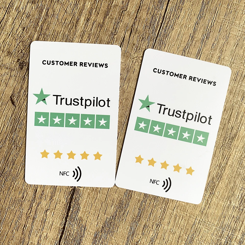 NFC Tap Review Cards Google Trustpilot Tripadvisor Yelp Customer Reviews Card Increase Your 5 Star Ratings for your Business