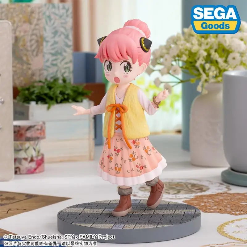 SEGA Original Luminasta SPY FAMILY ANYA FORGER Miss Chic Vol.3.5 Anime Action Figure Toys For Boys Girls Children Birthday Gifts