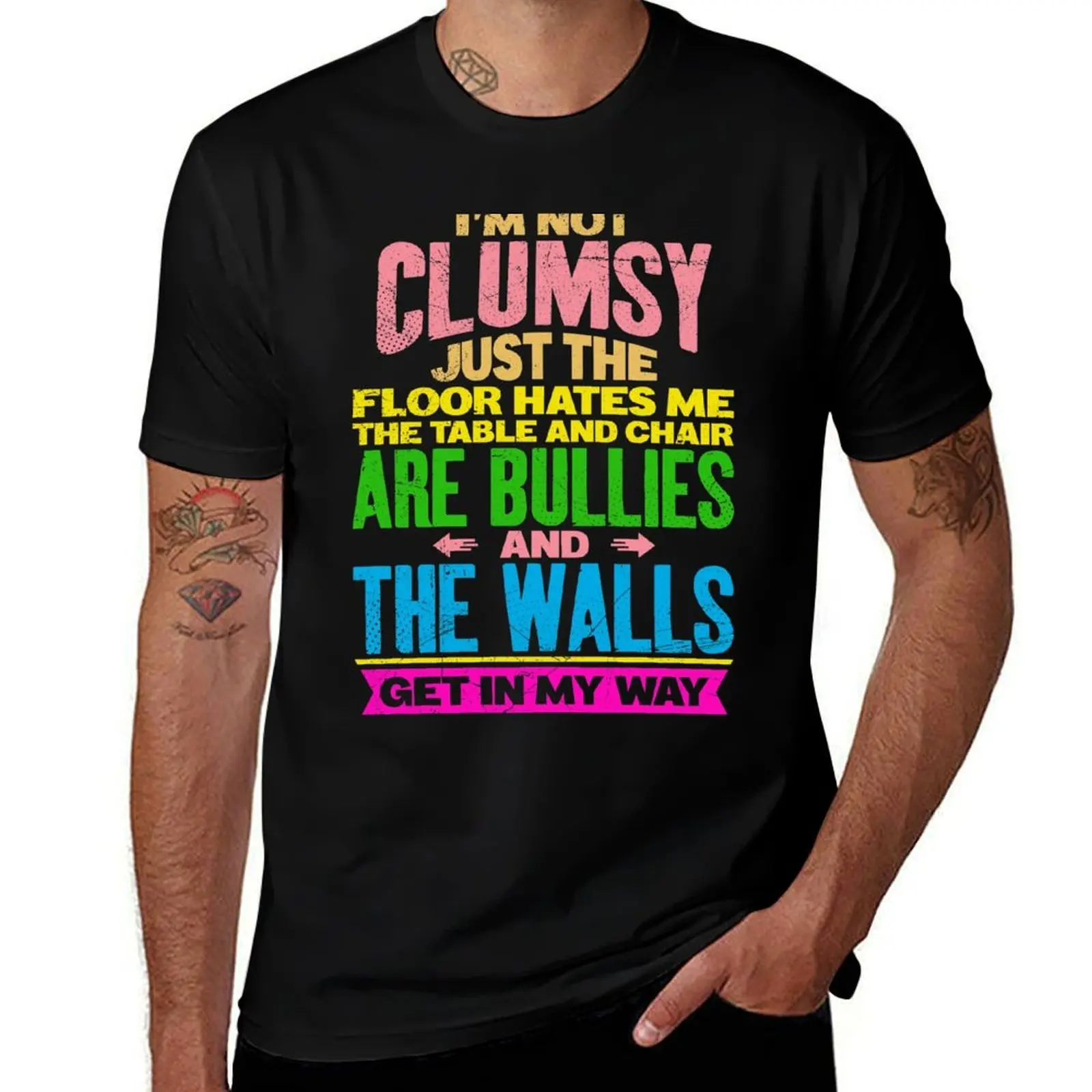 I'm not Clumsy Funny Sarcastic Quotes Gift T-Shirt Basic Comfort Fit T-Shirt for Men