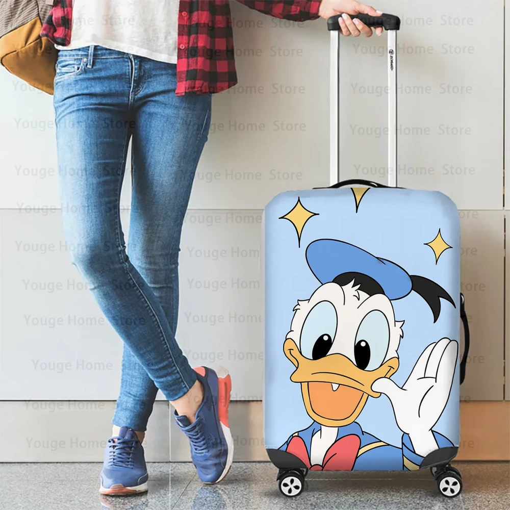 Disney Donald Duck Daisy Pattern Fun Luggage Travel Protective Cover 18-32 Inch Luggage Cover Customized Personalization