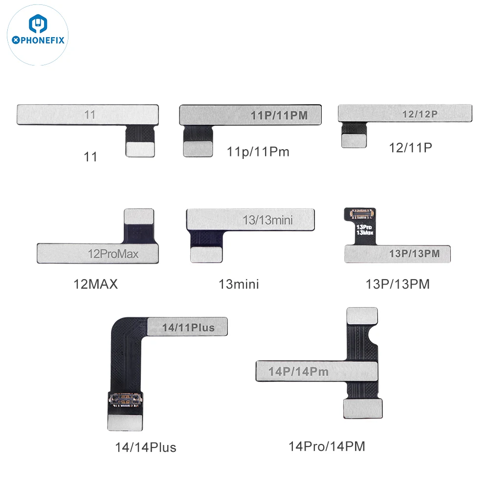 Phoefix pré-programado bateria tag-on cabo flexível para iphone 11-15 pro max bateria ferramenta de reparo de saúde pop up aviso de erro