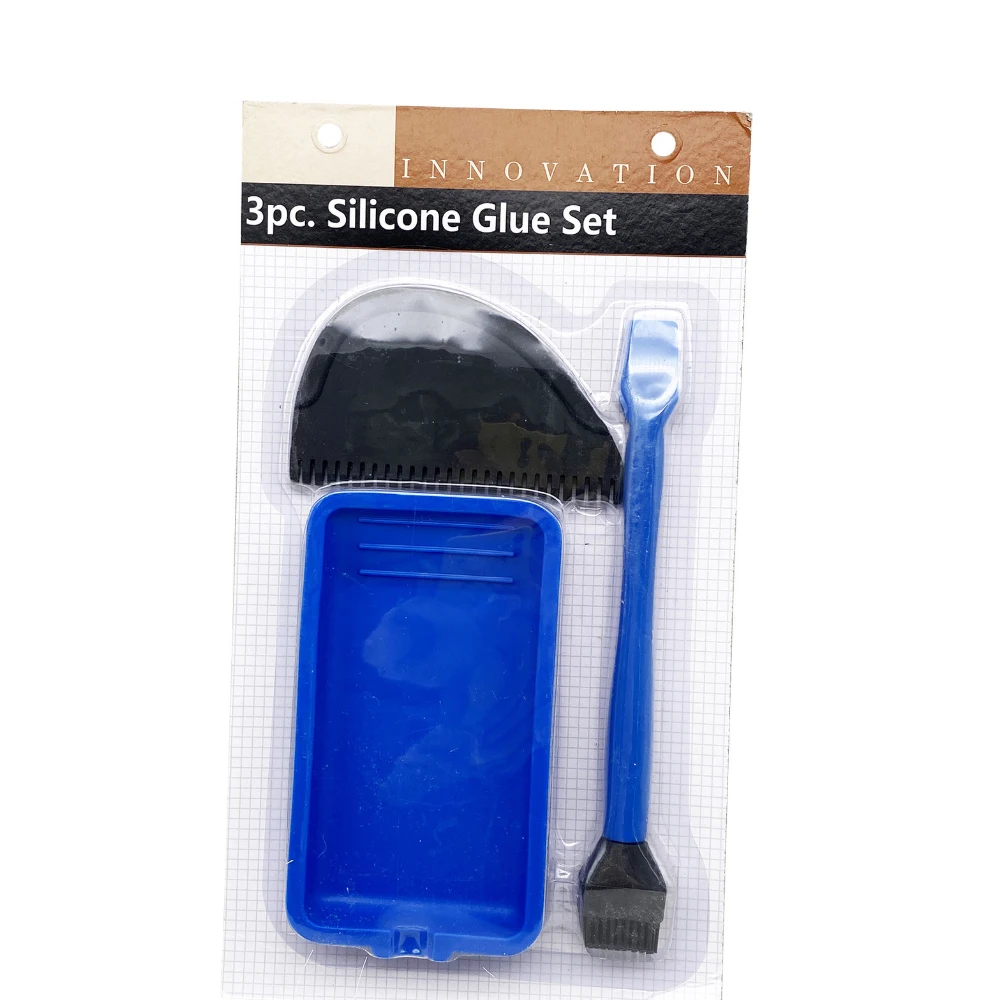 

Деревянный клеевой аппликатор, силиконовый аппликатор для клей для обработки древесины, набор с клеевым распределителем, щетка и лоток, многофункциональный, полный силикон