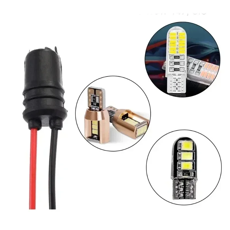 T10 W5W Car Wedge Light Bulb Socket Connector Holder Extension LED Lamp Bulb Base Holder Replacement Car Parts