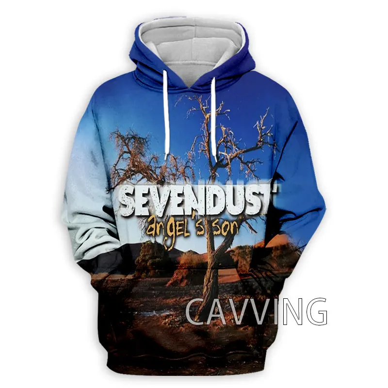 CAVVING 3D พิมพ์ Sevendust Rock Hoodies Hooded เสื้อ Harajuku เสื้อ Hoodie เสื้อผ้าสำหรับผู้หญิง/ผู้ชาย