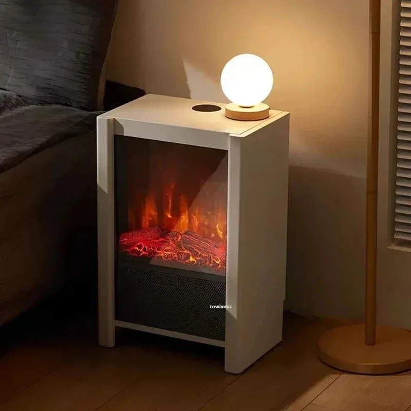 -For Luxury  Chimeneas Modern Simulation Charcoal Flame Outdoor Heater Home Decorative Heater Bedroom Bedside Table Fireplace^