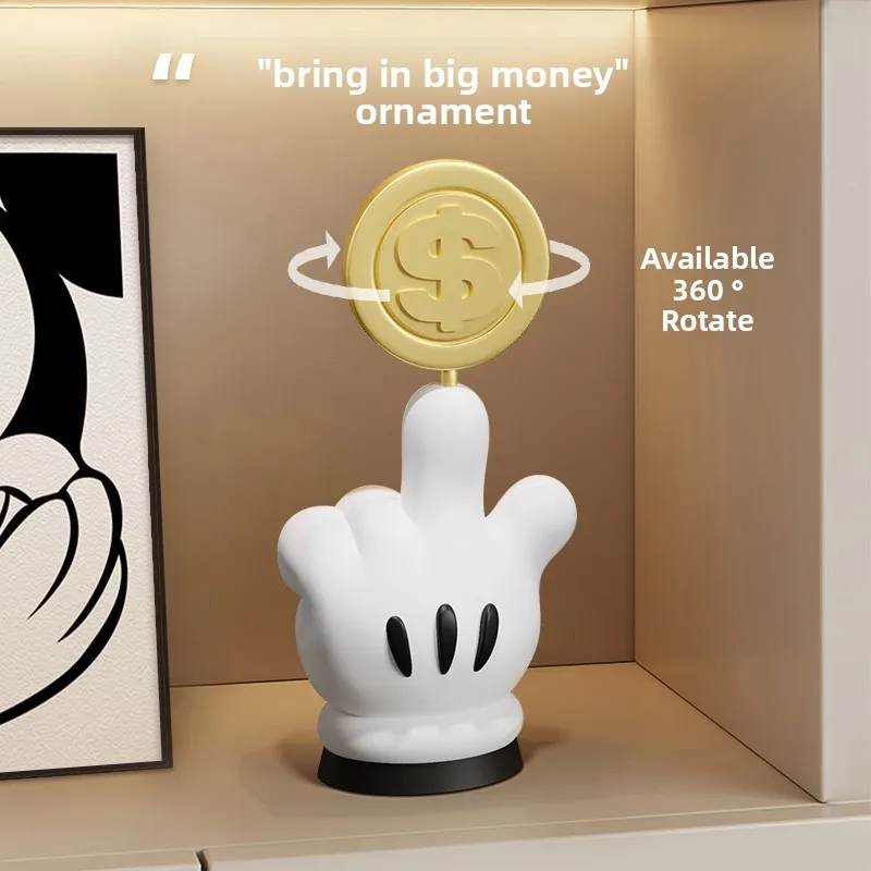 

Mickey Mouse Prosperity Decor - High-End Niche Living Room TV Stand Ornament, Unique Housewarming Gift for Entryway