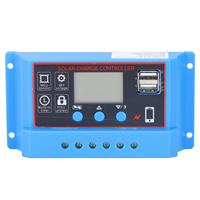 12V 24V 10A Solar Panel Charge Controller with LCD Display PWM Charging Regulator for Photovoltaic System