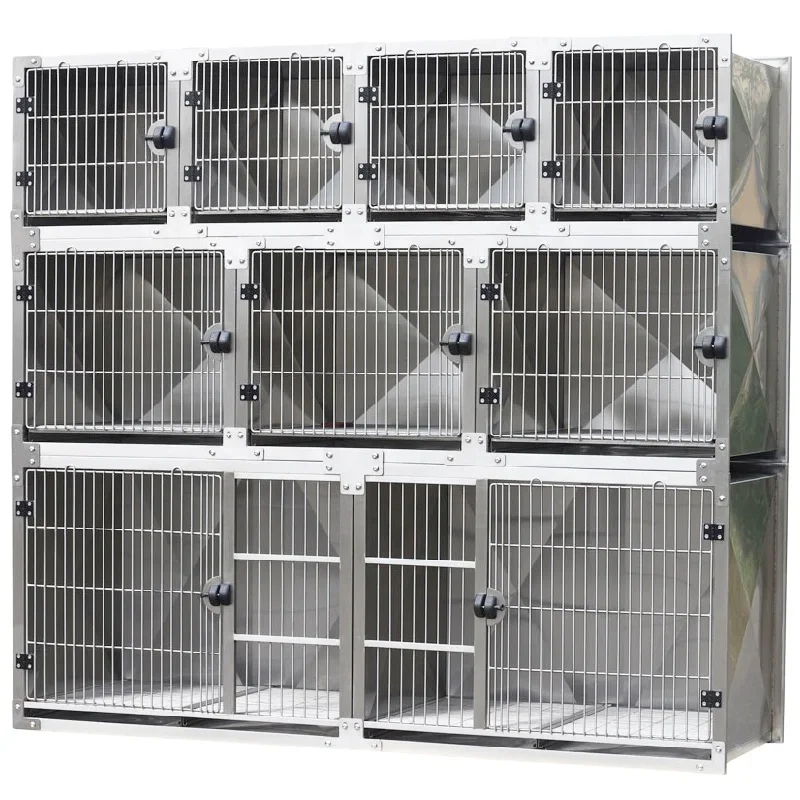 Customization Size optional dog cage house Aeolus Pet Stainless Steel Professional Modular dog cage