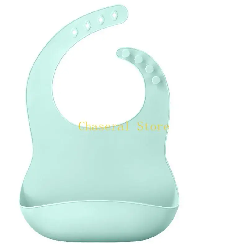 

E7CE Silicone Baby Bibs Easily Wipe Comfortable Waterproof Bib Keeps Off