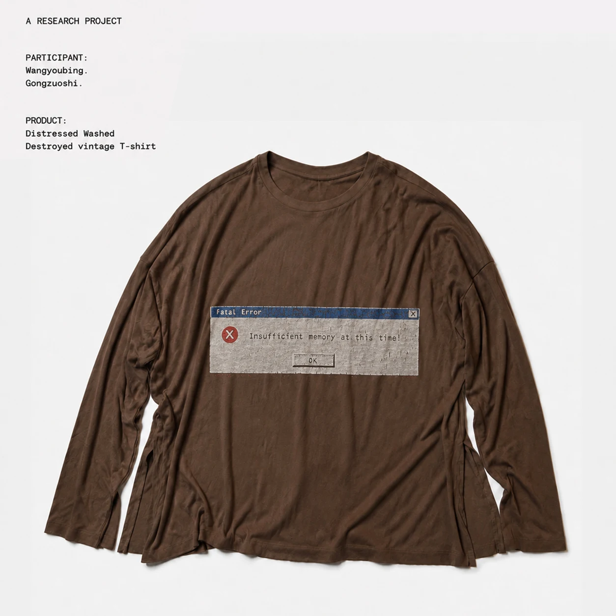 Washing Vintage American Style Long Sleeve T-Shirt Drapey Loose Shoulder Drop Cotton Youth Fashion Summer Casual Unisex Tee