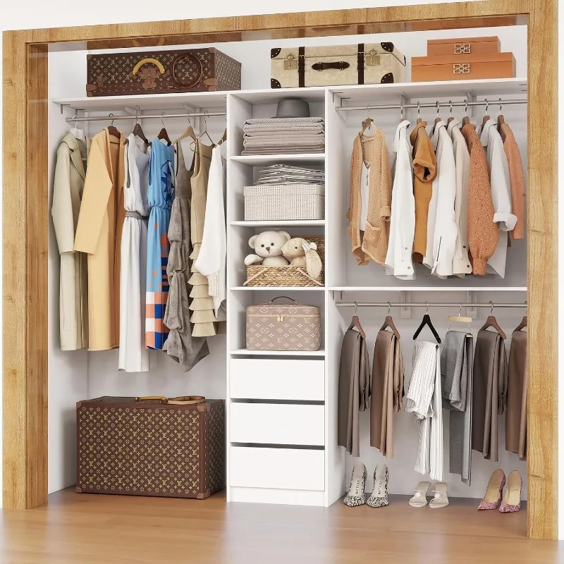 Closet Organizer System, 5FT-8FT Walk in Custom Closet DIY System 96