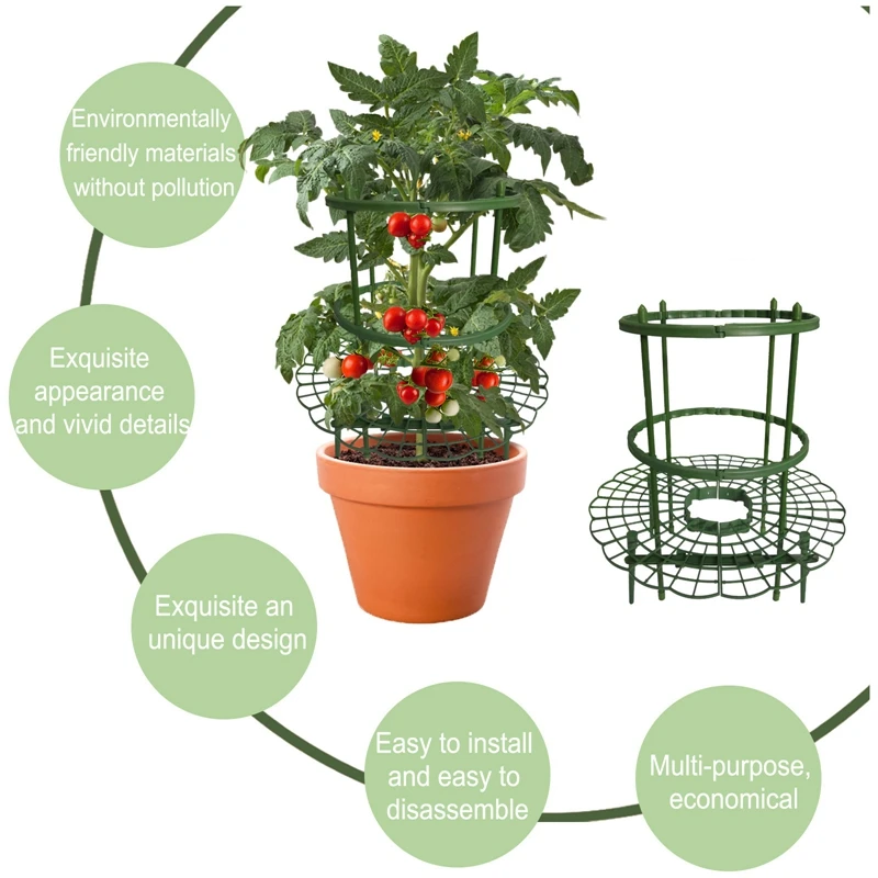 Plant Support, Prevent Fruit From Rotting Garden Cage Fixing Bracket For Growing Fruits