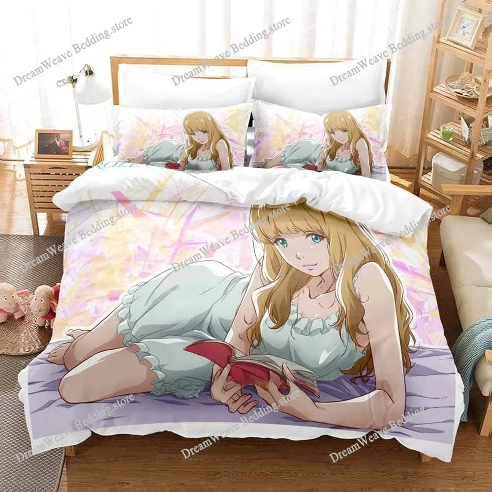 

Fashion 3D Print Anime Carole Tuesday Bedding Set Single Twin Full Queen King Size Bed Set Adult Kid Bedroom Duvet Cover Sets