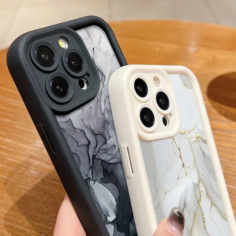 حافظة من الرخام الأبيض والأسود لهاتف OPPO Reno 13F 12F 11F 7 8 10 11 12 13 Pro 5G Reno 7 4G 5 6 Lite A79 A78 A58 A77 A57 A98 A38 #3