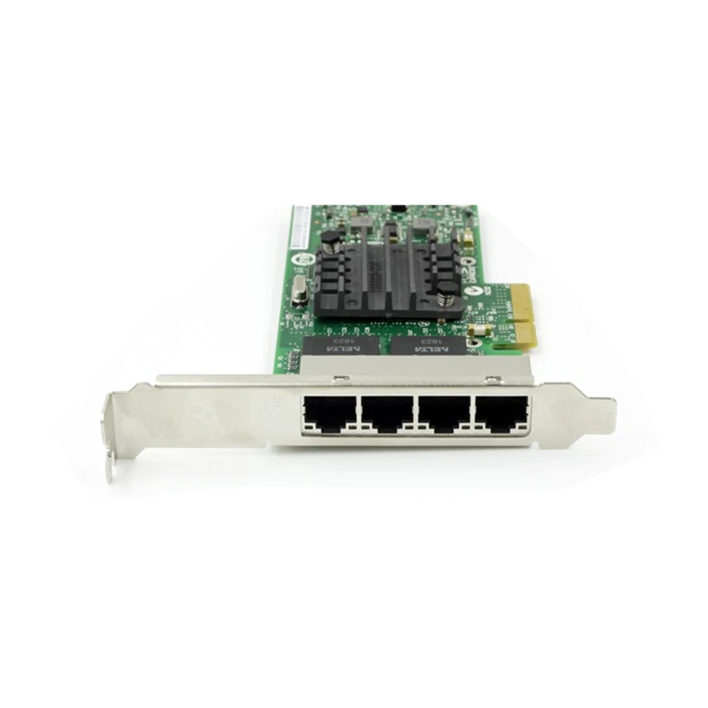 Para adaptador de servidor Intel i350-t4 puerto de cuatro núcleos 1000 Mbps Gigabit PCI-E tarjeta de red NIC