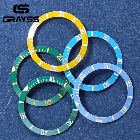 40,5 mm safirglas GMT Dubbelriktad rotation Ingen infattning Klockboett passar NH34/35/36 Urverk Passar 28,5 mm urtavla Tillbehör Delar 10 best sales 35 mm raminsats - №4