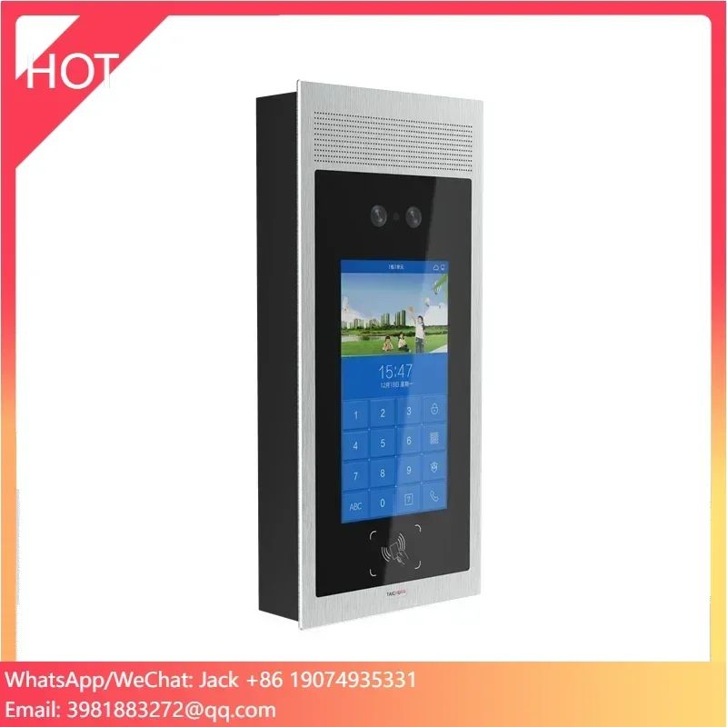 Apartment Intercom Ip Video Intercom High Resolution Dual Camera Wifi Intercom System With Card Unlock Access Entry System