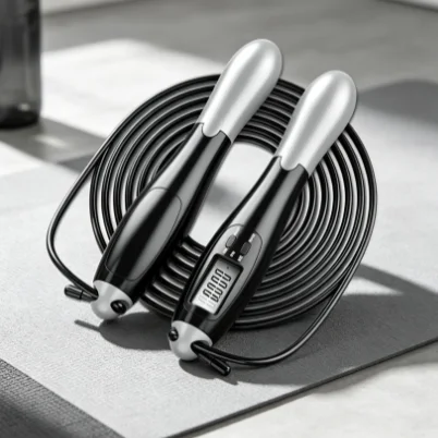 Adjustable Counter Steel Skipping Rope Fitness Training Tool For Adults Students Home Sports Exam Accessory