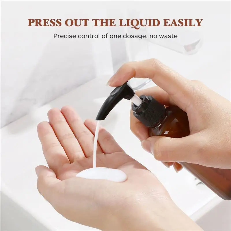 4Pcs Travel Dispenser Bottles Small Dispenser Pump Bottle Plastic Lotion Bottle with Pump for Soap Lotion Shampoo Cream Lotion