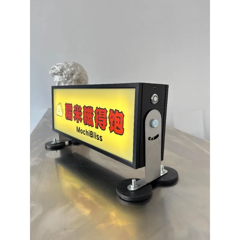 Light box billboard magnetic roof signboard movable