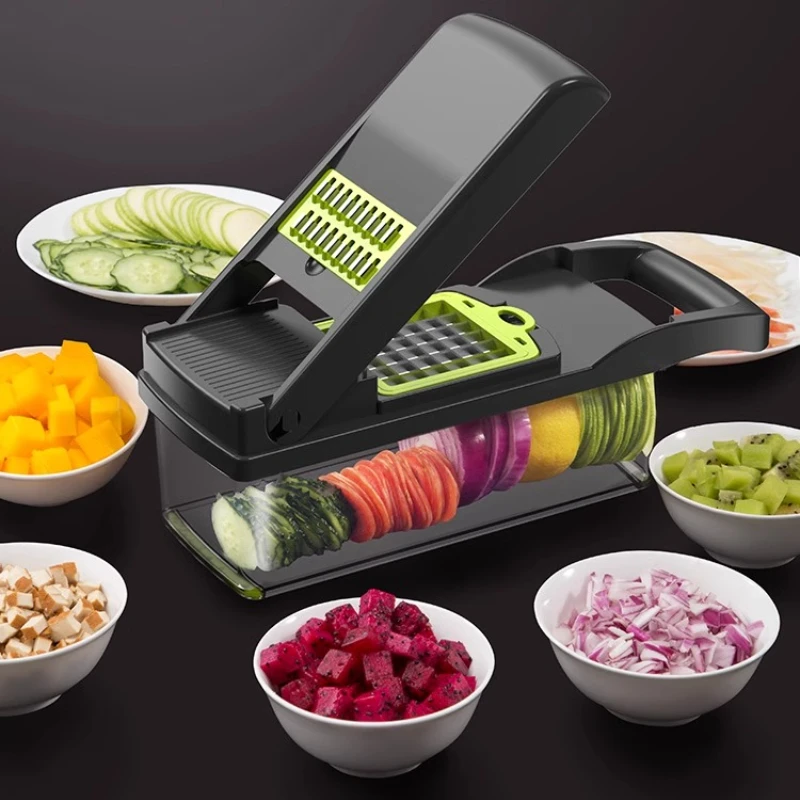 

Multifunctional vegetable cutting household kitchen slicer