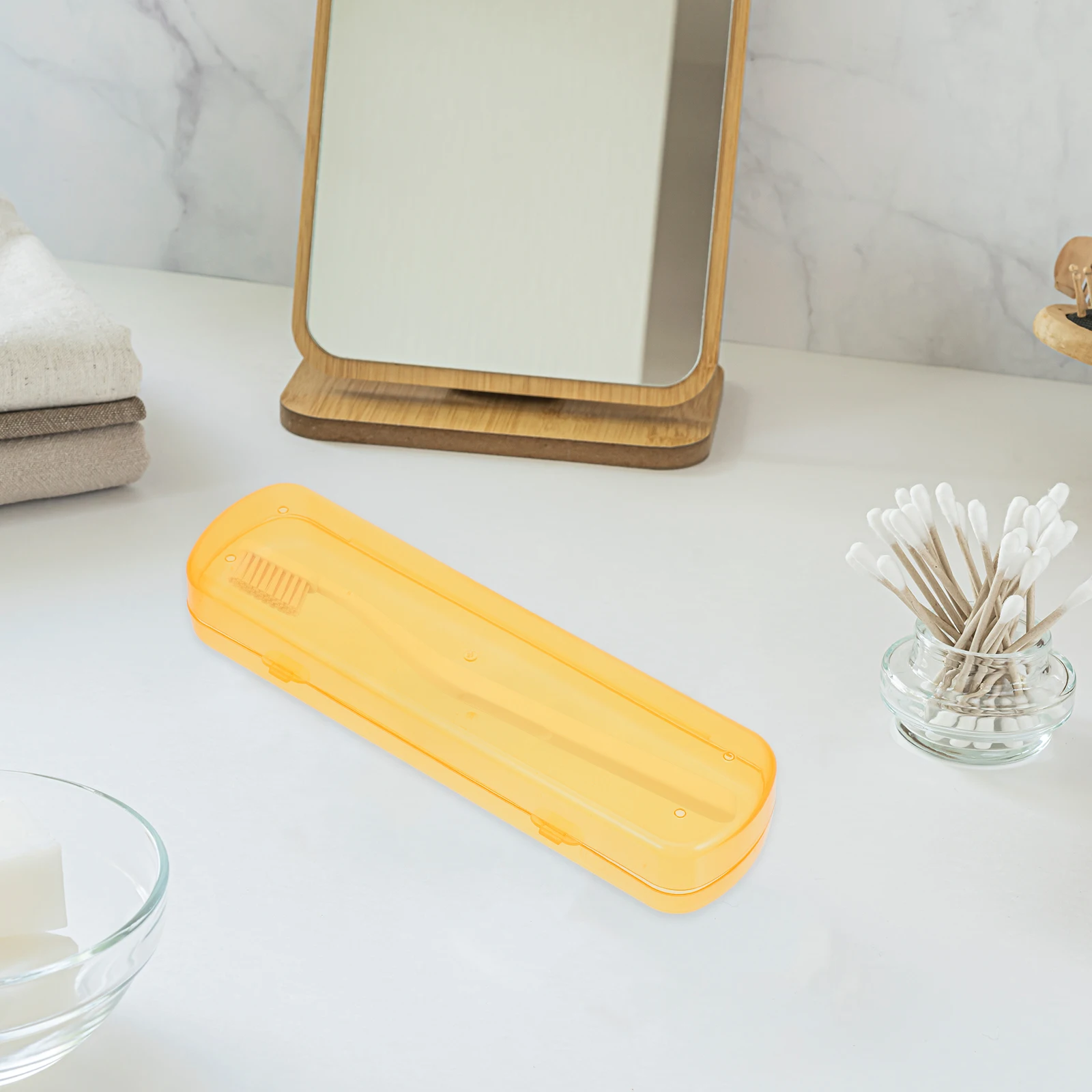 

3Pcs Toothbrush Cases Portable Travel Toothbrush Organizer PP Material Leak Proof Toothpaste Storage Box Tooth Brush Case