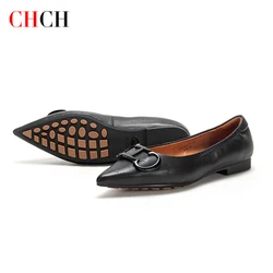 Classic Fashionable Style Pointed Toe Suitable for Business Office Comfortable To Wear Simple Solid Coloured Women's Flats