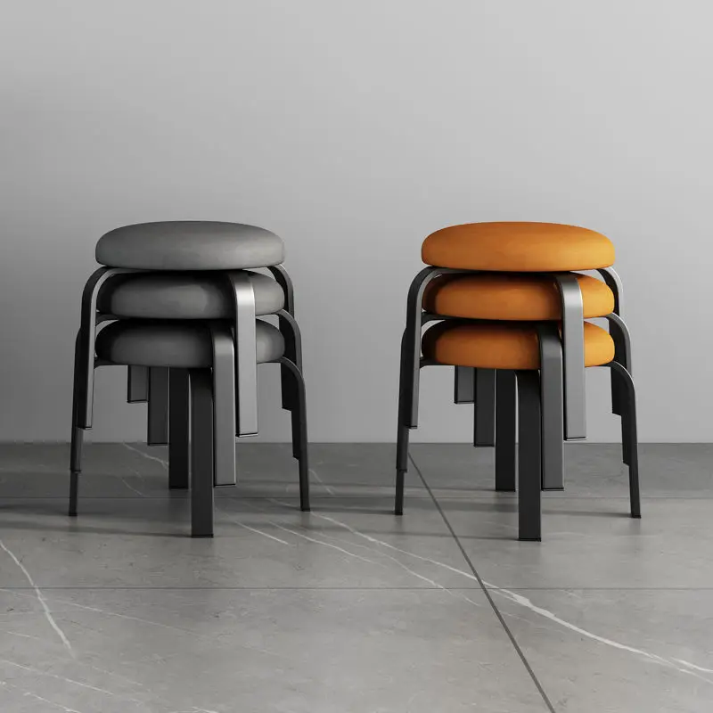 가정용 창의력 소형 스툴 커피, 어린이 성인 의자, 실내 소파, 신발 벤치, 레스트 스툴, 오토만 쌓아 올린 의자, 세트당 4 개 