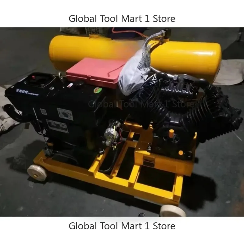 

P-able Die-el Piston Air Compressor 40 CFM – For Wrecker, Roadside Tire Inflation & Emergency Air Tools