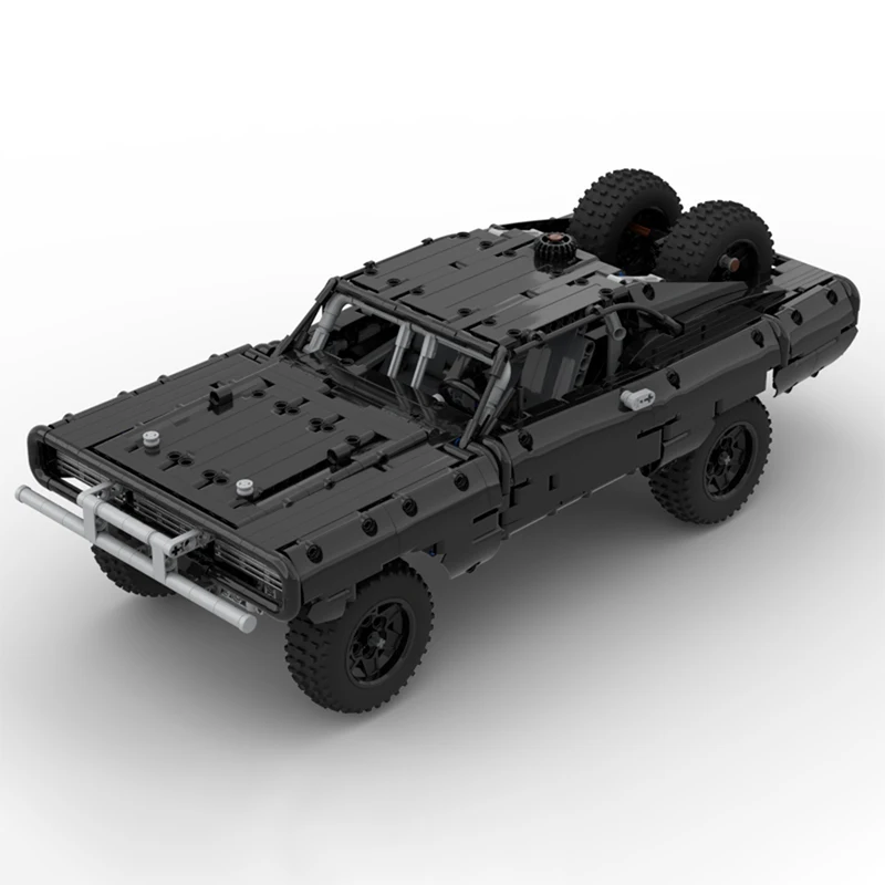 

1556 деталей Moc-42111 Dodge Offroad Charger F&F 7: Модель автомобиля, конструктор, технические строительные блоки, креативная сборка, игрушка, подарок для детей
