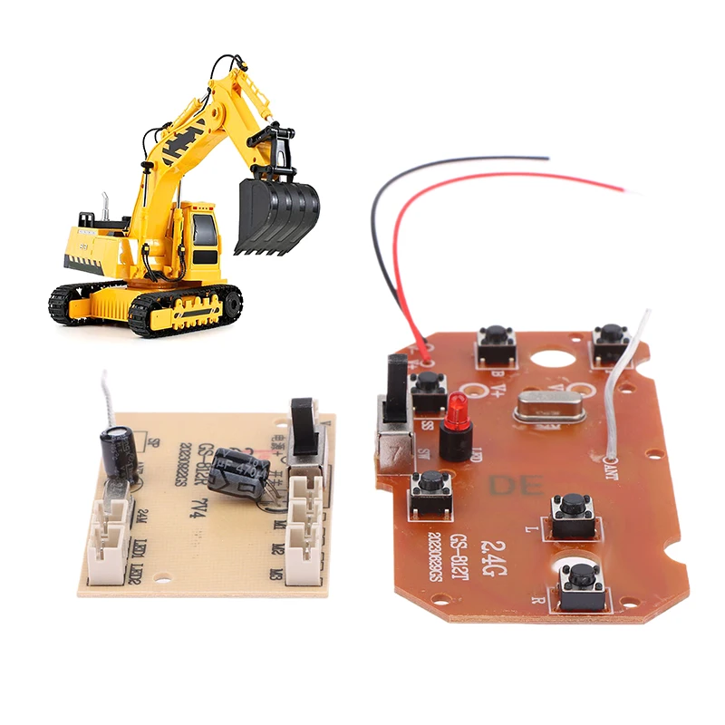 1ชุดชิ้นส่วนของเล่นควบคุมระยะไกล mobil RC 6CH 2.4G แผงวงจร27MHz ส่งสัญญาณ PCB คุณภาพสูง