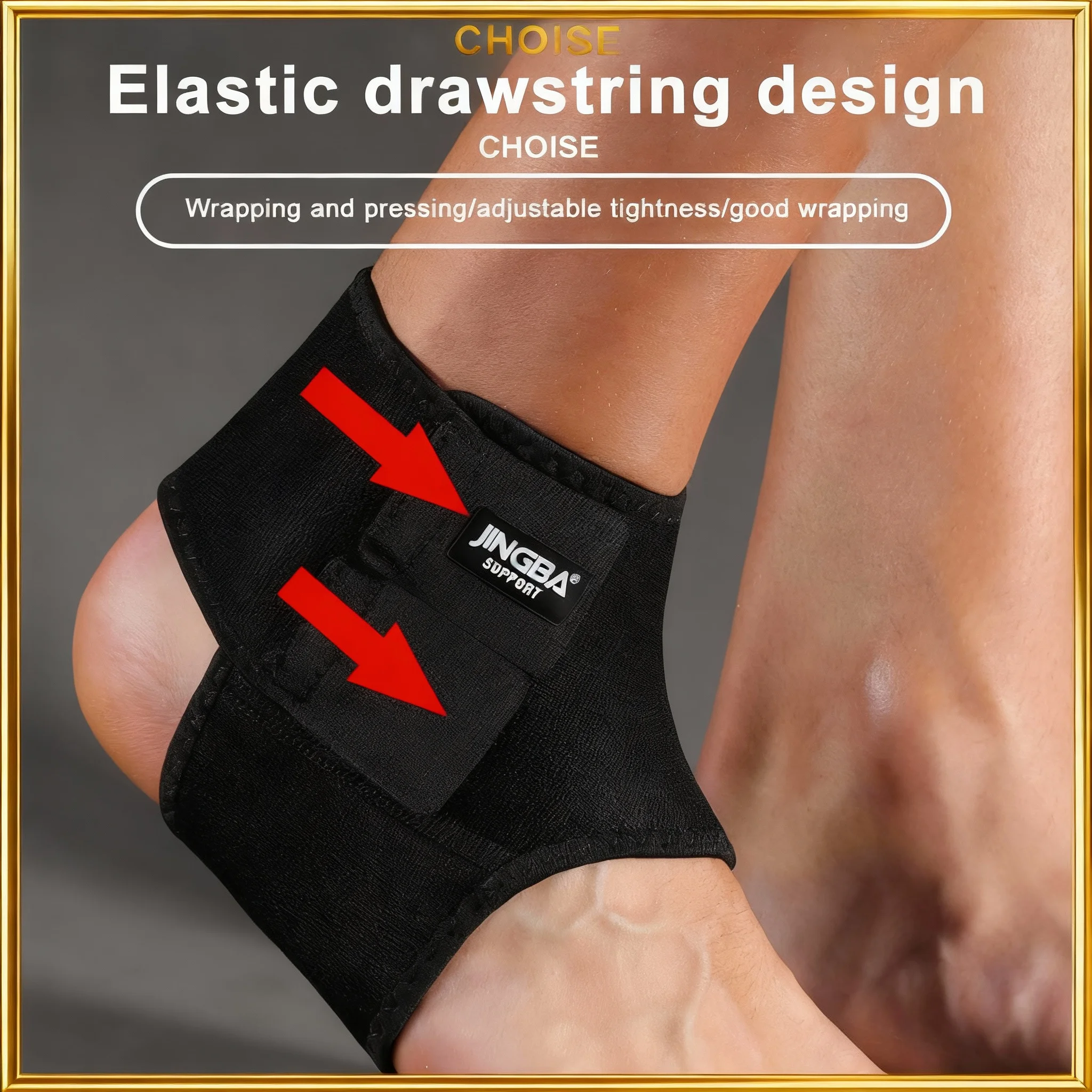 1 Piece Adjustable Neoprene Ankle Support for Running Basketball