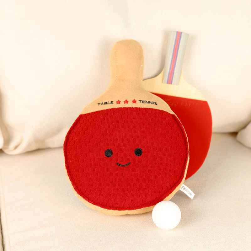 

simulation Table Tennis Racket Pillow Plush Toy Children's Birthday Gift Living Room Bedroom Pillow Decoration