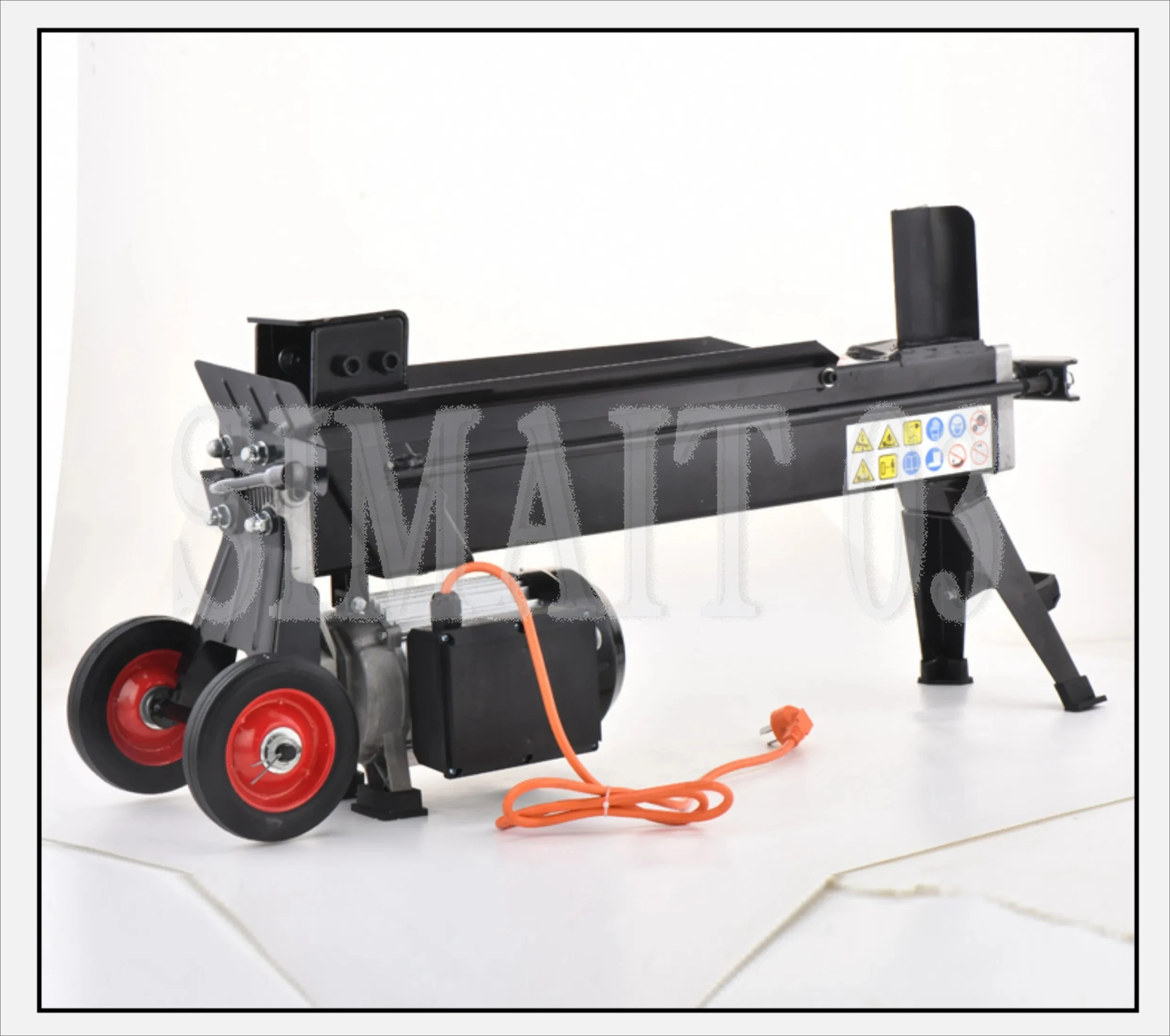 8T Electric Log Splitter, Hydraulic Automatic Wood Splitter Household Farm Firewood Cutting Machine