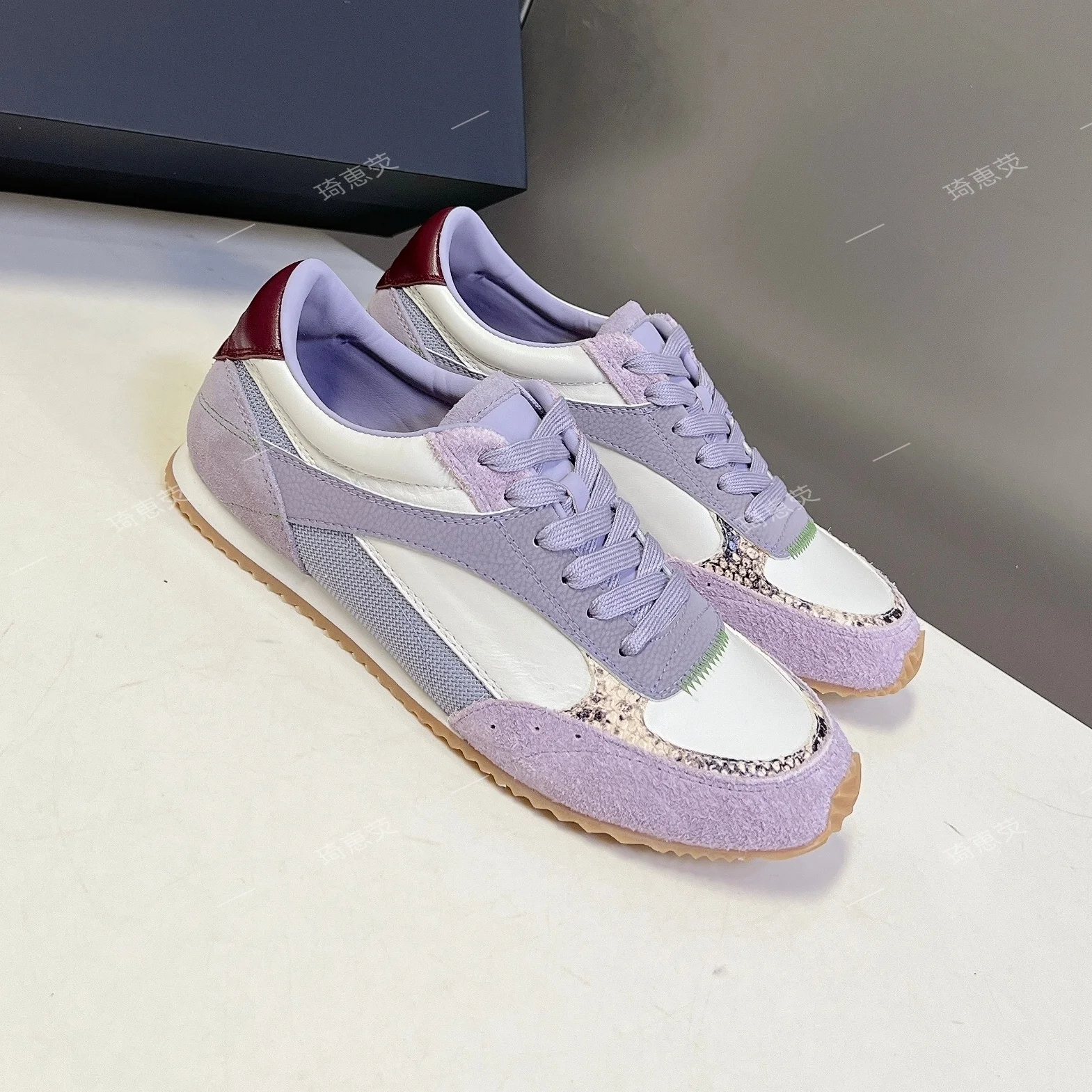 Top Quality 2026 New Leather Flat-Doled Lightweight Versatile Jogging Moccasins Casual Sneakers And German-Style Training Shoes