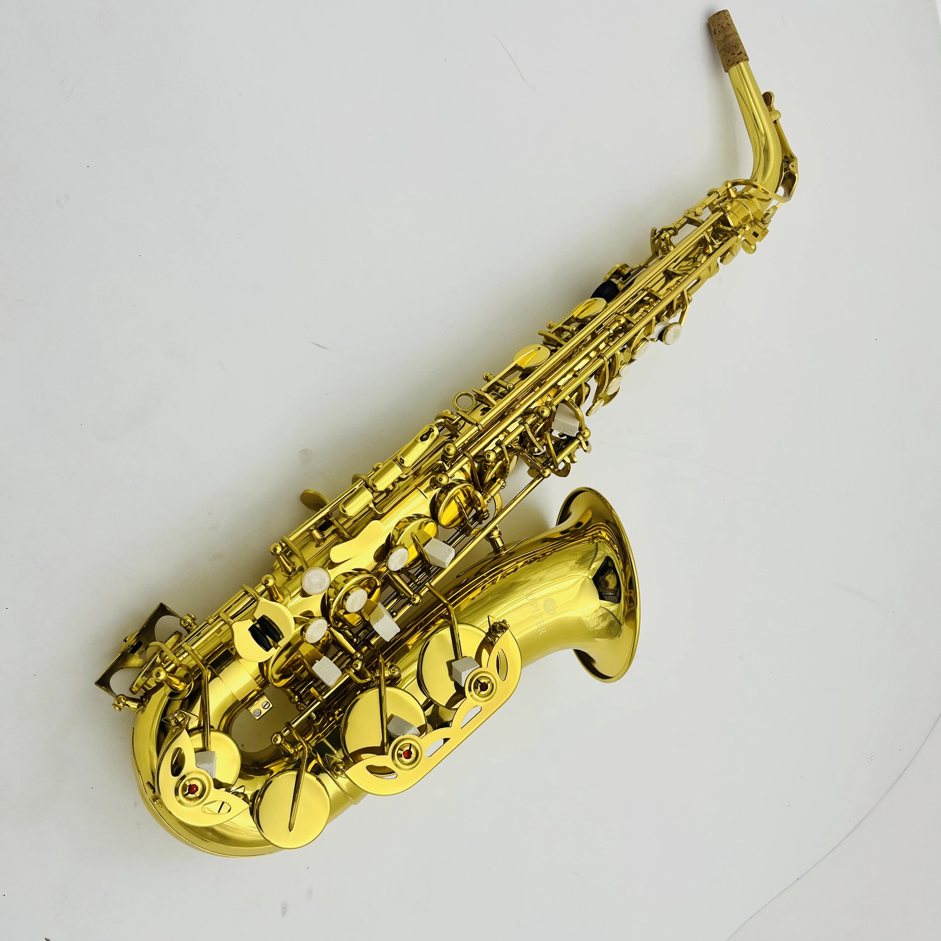 

Real Pictures Jupiter Eb Tune Saxophone Brass Plated Professional Instruments With Case Mouthpiece Accessories