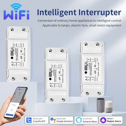 20A/16A/10A WIFI Switch Smart Home Automation Relay Module Wireless Control Switch Relay Breaker Voice Control Work Alexa Google