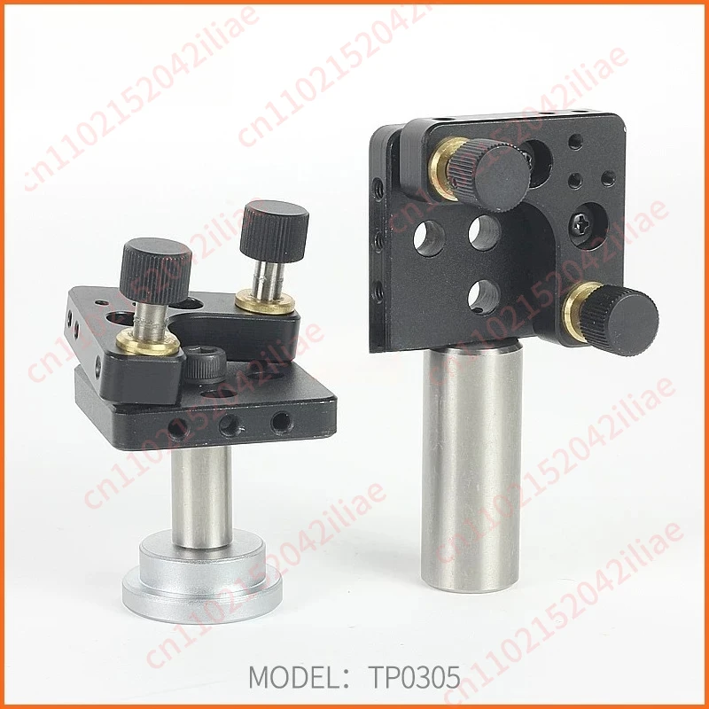 Aluminum alloy dual-axis tilt adjustment table two-dimensional angle fine-tuning fiber optic mount two-axis pitch rotary table
