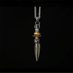 Retro Rotatable Vajvakilaka Pendant For Men Jewelry Lucky Blessing Vajra Male Amulet Necklace Accessories