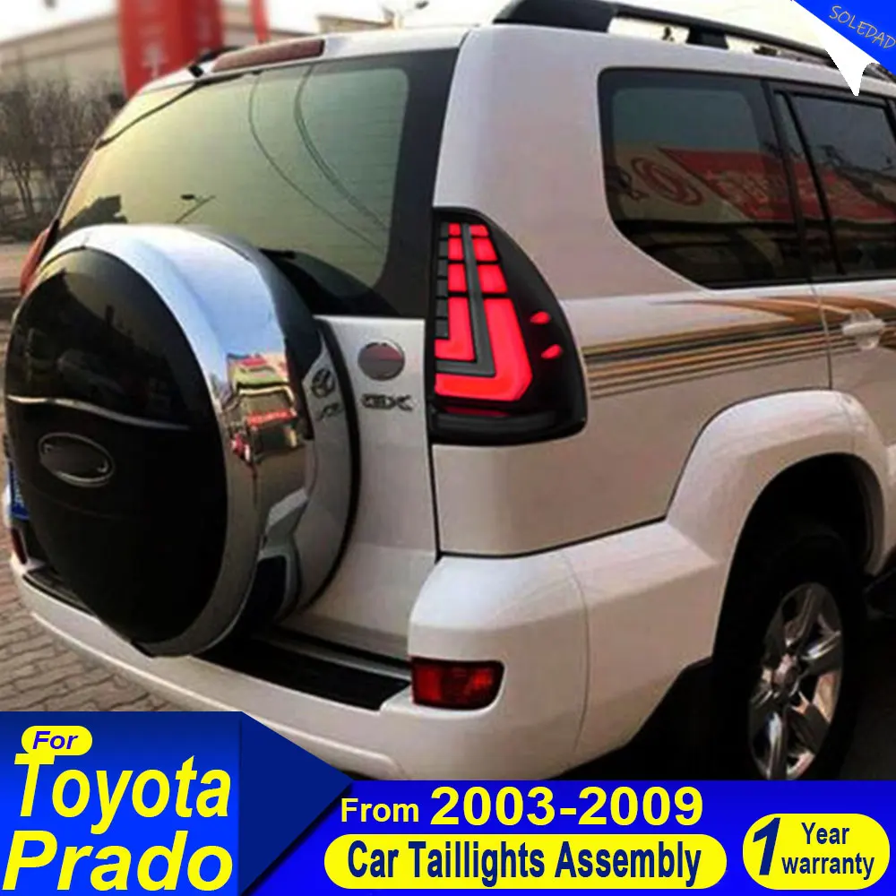 

Задний фонарь для Toyota PRADO 120 2002-2009 годов выпуска, комплект задних фонарей с функцией стоп-сигнала и указателей поворота