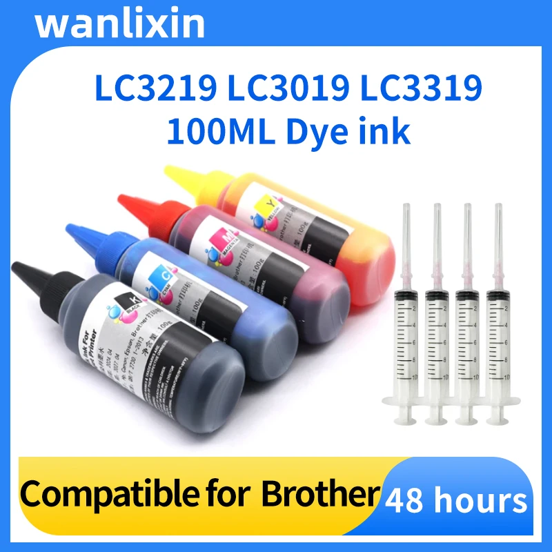 LC3219 LC3019 LC3319 100ml Refill Dye Ink for Brother MFC-J5330DW J5335DW J5730DW J5930DW J6930DW J6935 J6730 J6530DW  Printers