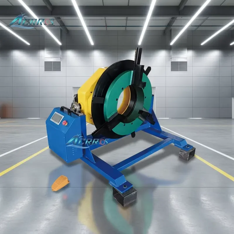 ACRROS 2026 New 600kg Horizontal Load 300kg Vertical Load PLC Control Automatic Welding Positioner Turntable