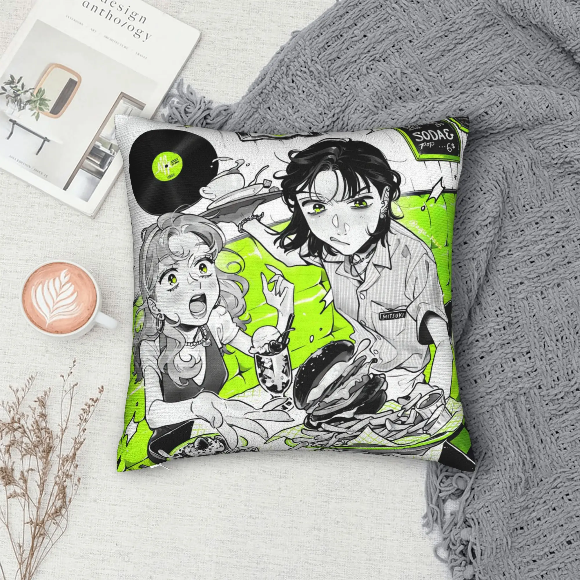 The Guy She Was Interested in Wasn't a Guy at All Pillow Case Pillow Cover Vintage Pillowcases For Sofa Couch Bed Living Room