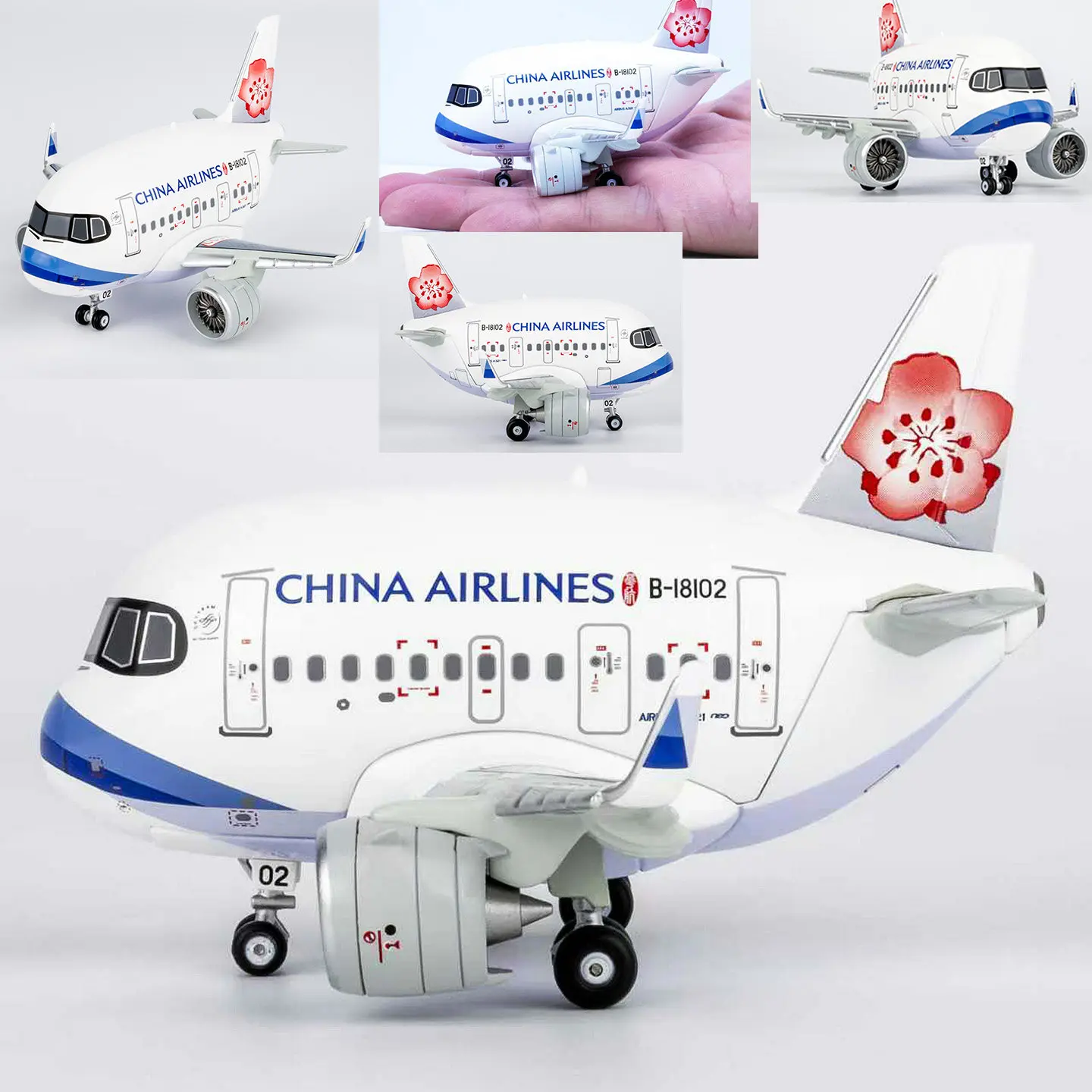 

Iron Flow Cartoon Q-version Airbus A321/C919aircraft model China Eastern Airlines egg machine finished alloy aircraft model gift