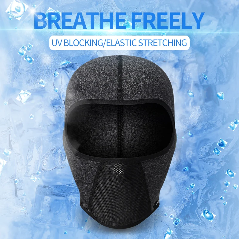 Summer Balaclava Motorcycle Face Mask | Breathable Ice Silk Cooling Mask | Sun Protection Off-road Riding Mask Motorcycle Headwe