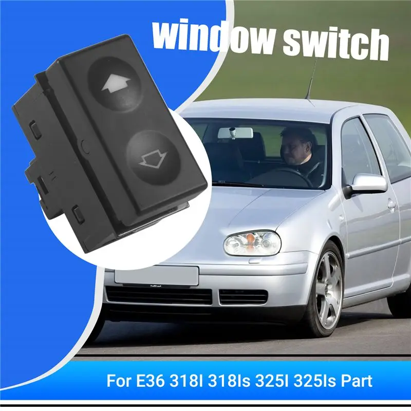 A22E-Power Door Window Lifter Switch Control Button For BMW E36 318I 318Is 325I 325Is Part Number:61311387387