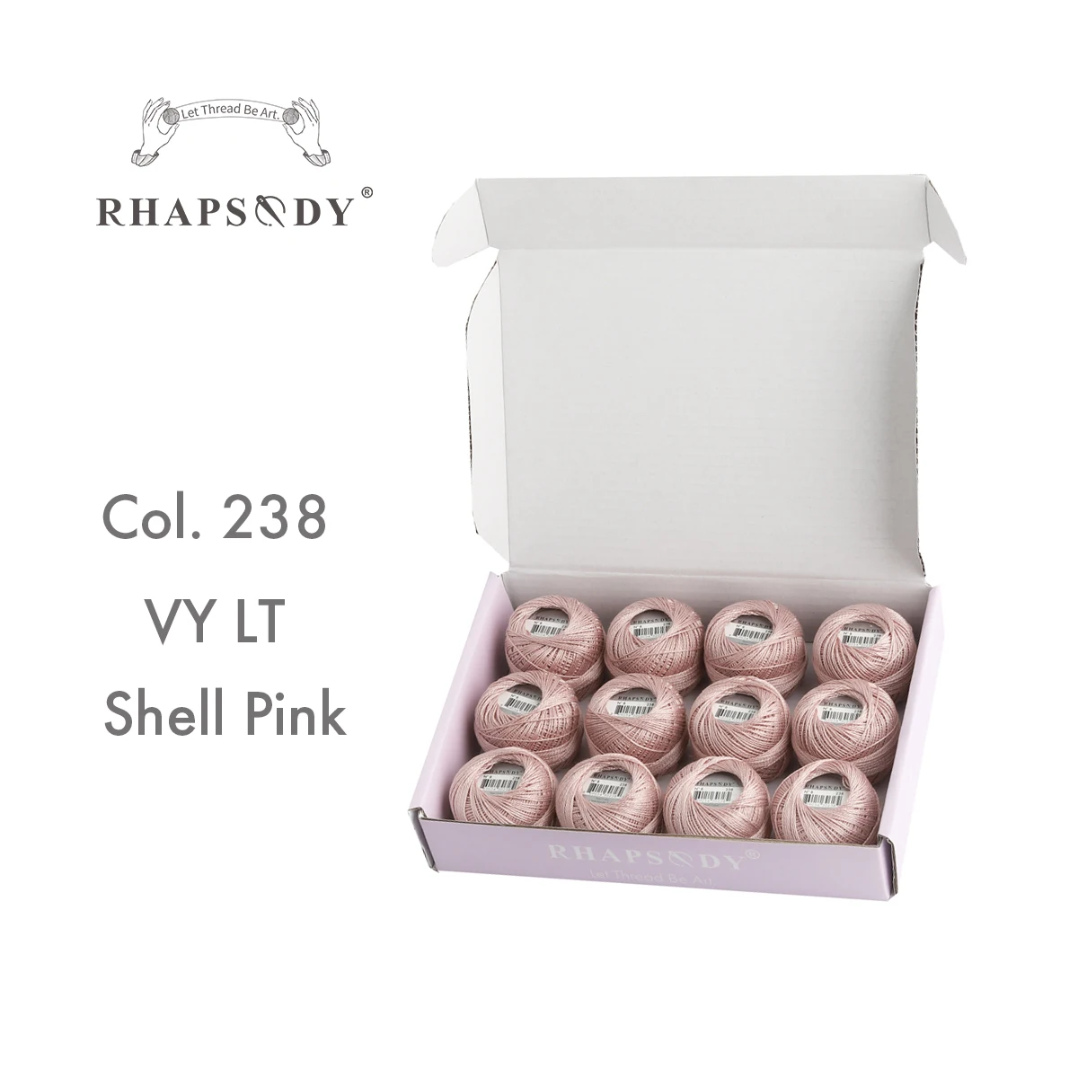 Rhapsody Größe 8, Perlen-Baumwoll-Häkelfaden-Stickerei, doppelt merzerisierte lange Stapel, ägyptische Baumwolle, DMC-Qualität, 12 Bälle, 43 YDS – Detail 29