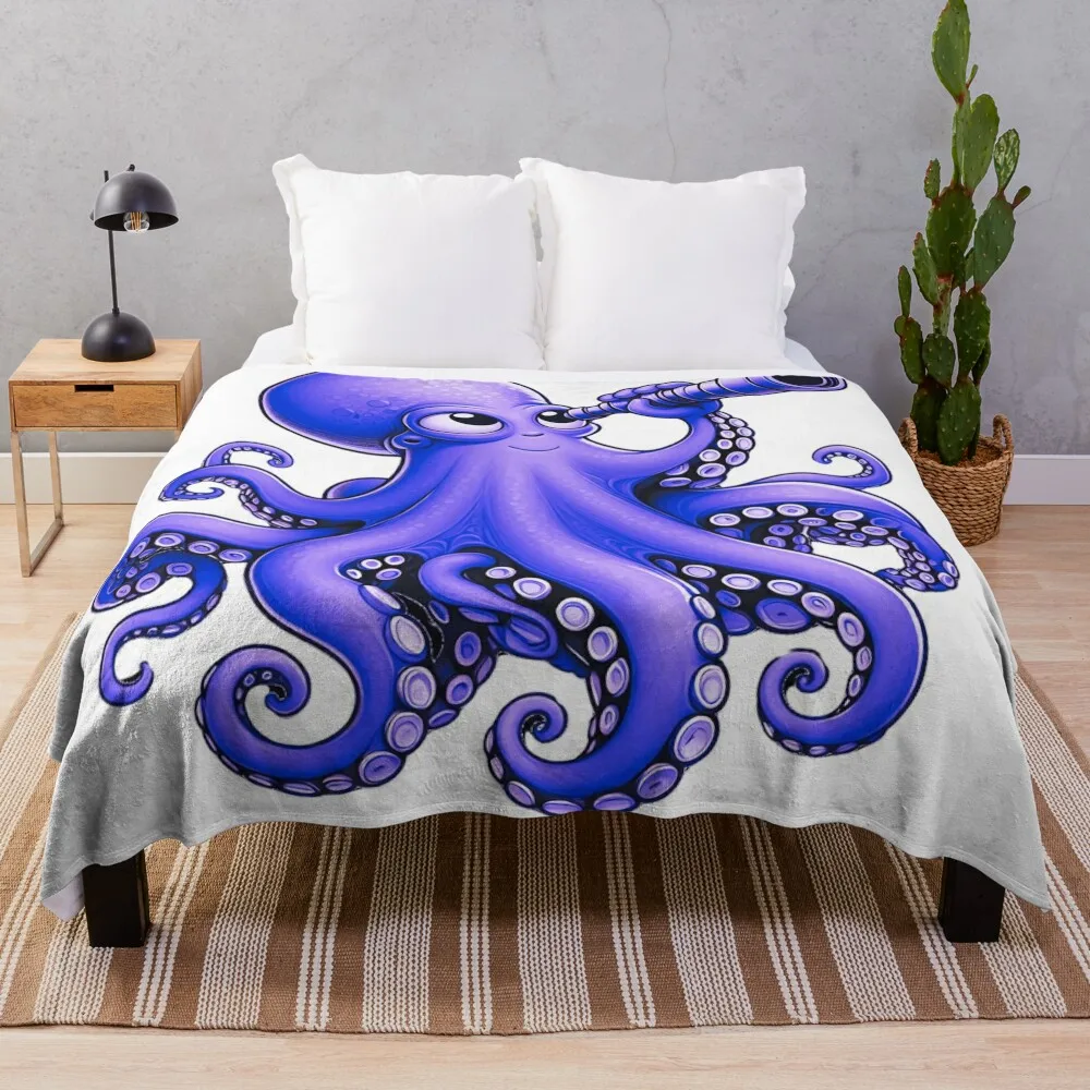 octopus telescope Throw Blanket Decorative Sofas Comforter Luxury Brand Blankets