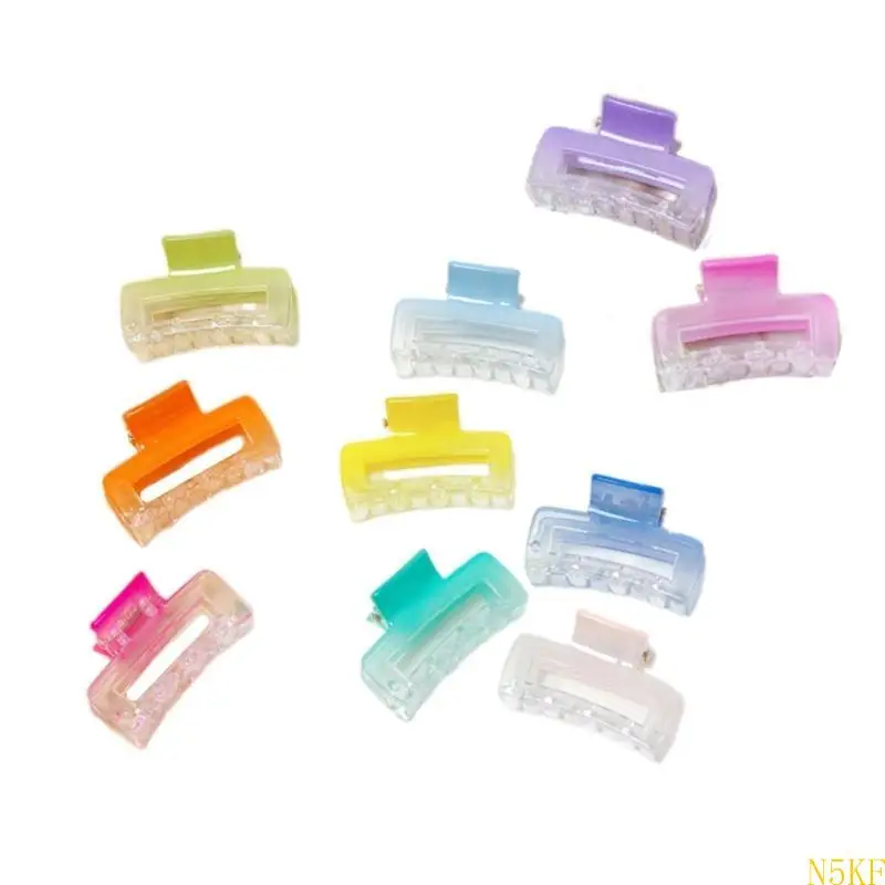 

N5KF 10 Pieces Gradual Hair Accessories Hair Claw Clip for Modern Korean Hairstyles