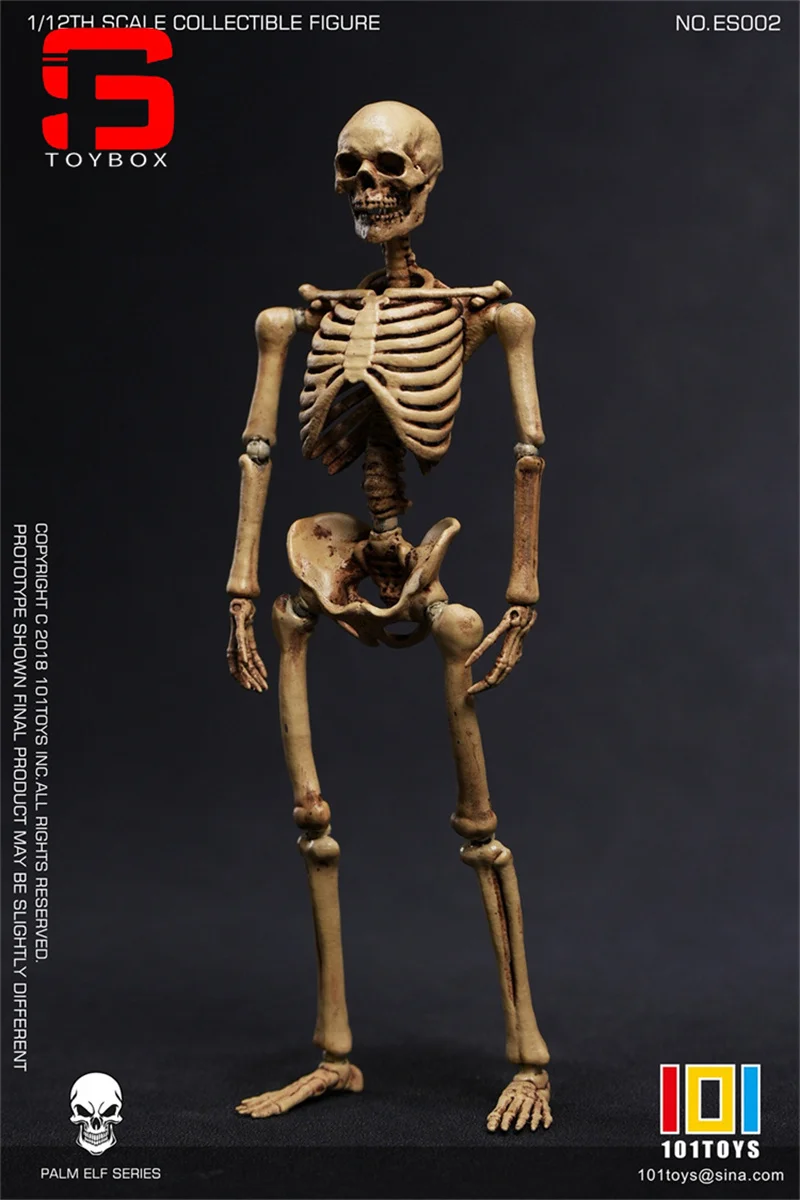 재고 있음 101TOYS ES001 ES002 1/12 스켈레톤 프레임 바디 16.5cm 팜 엘프 시리즈 슈퍼 유연한 남성 입상 모델 바디